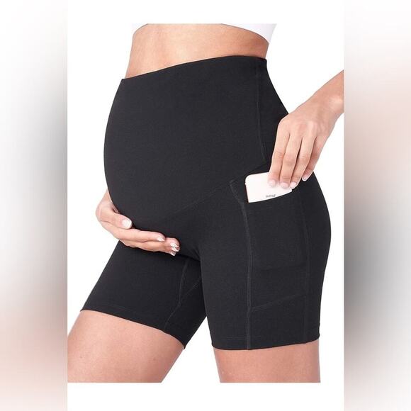 Black Maternity Shorts Size Small - Picture 1 of 5